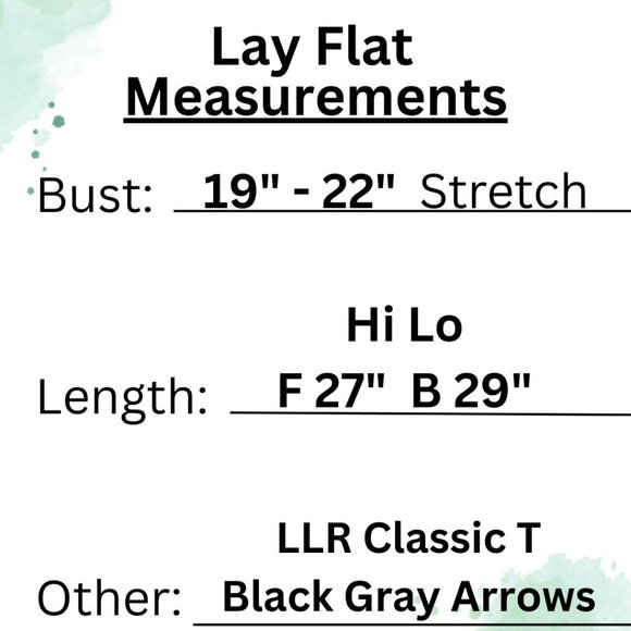 LulaRoe Classic Tee Black Grey Arrows NWT RET $38- - Picture 11 of 11